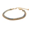 Armbånd, ombrè blue G