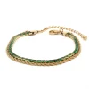 Armbånd, ombrè green G