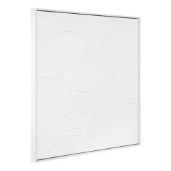 Bilde white flower 80 x 80 cm