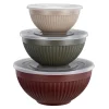 Bollesett 3pk multi rød