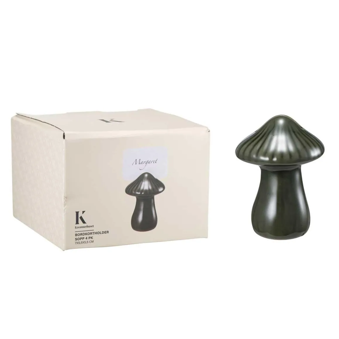 Bordkortholder sopp 4 pk