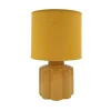 Bordlampe Flower 25 cm gul