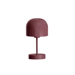 Bordlampe Napoli oppladbar 24 cm burgunder