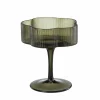 Champagneglass Tira mørk grønn