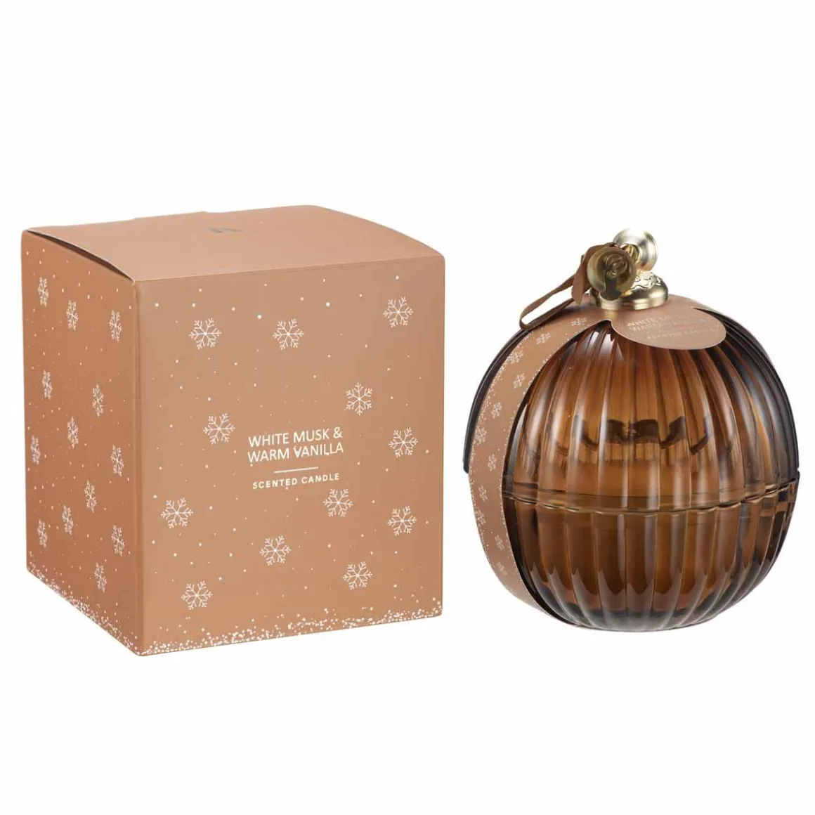 Duftlys julekule White Musk & Warm Vanilla