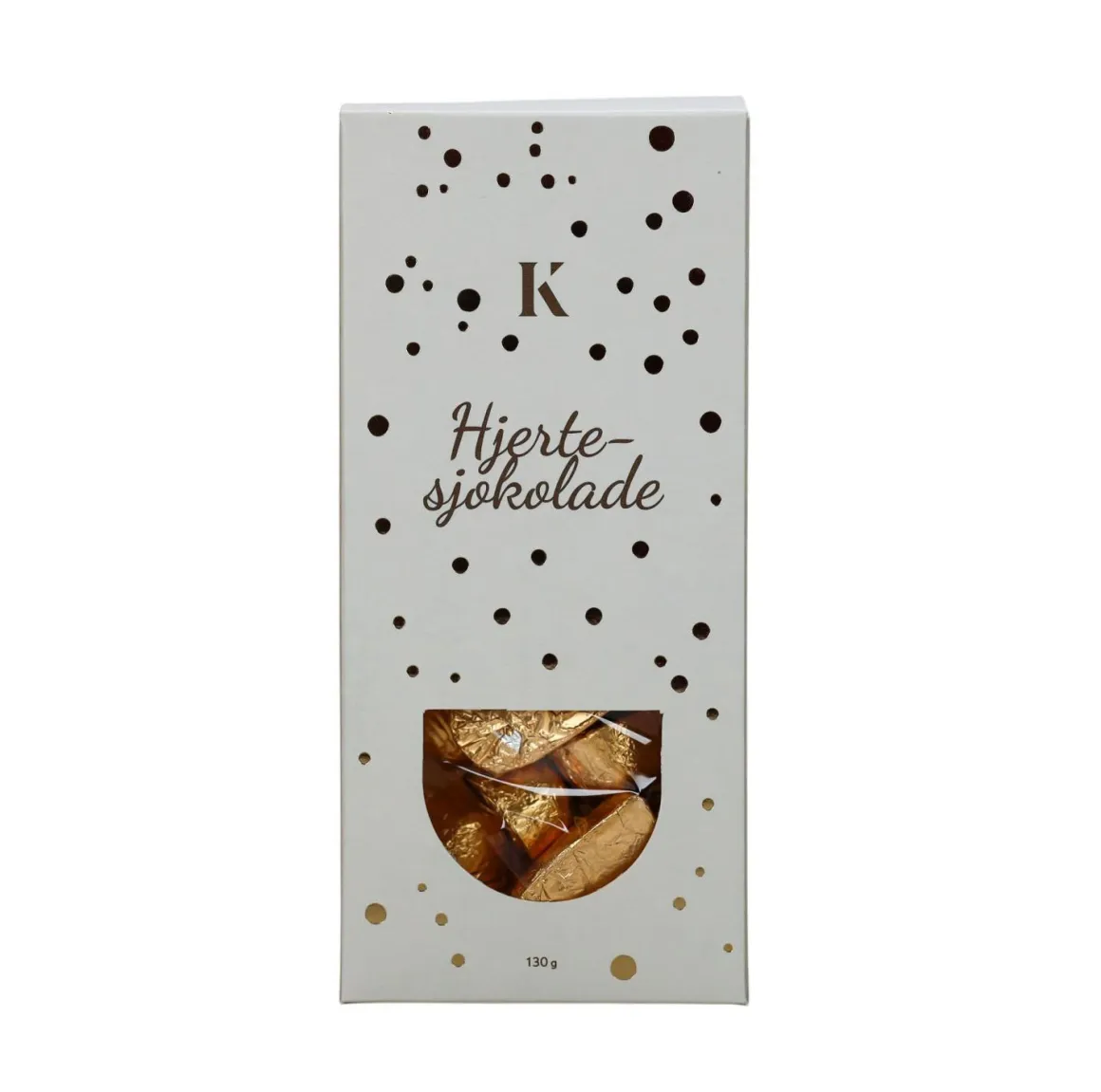 Gavepakke Spesial kaffe & hjertesjokolade gull