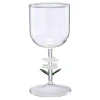 Glass Hvit blomst