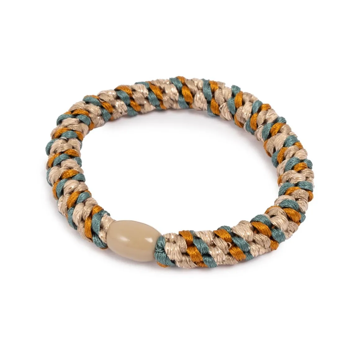 Hårstrikk, tuttifrutti, beige, rust, pet
