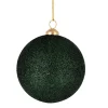 Julekule glitter 4pk grønn