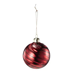Julekule Swirl rød
