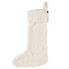 Julestrømpe Teddy offwhite