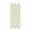Kronelys blomster 100% stearin 3 pk