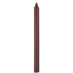 Kronelys 27cm brun