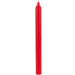Kronelys 27 cm rød