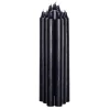 Kronelys 27 cm sort