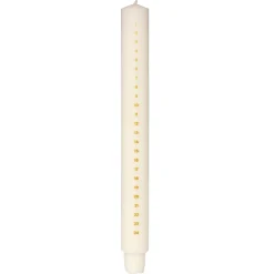 Kronelys Kalender gulltall 30cm
