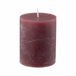 Kubbelys Rustikk 9cm mørk rød