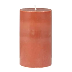 Kubbelys 100% stearin 10cm rust brun