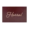 Liggende kort Hurra!