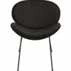 Loungestol Konrad Velur, sort