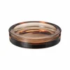 Lysfat kubbelys 9,5cm brun