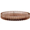 Lysholder rille 9cm brun