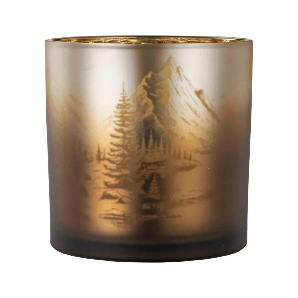 Lyslykt vinterfjell 15cm