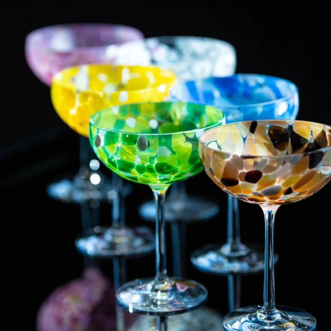 Magnor - Swirl Champagneglass, brun