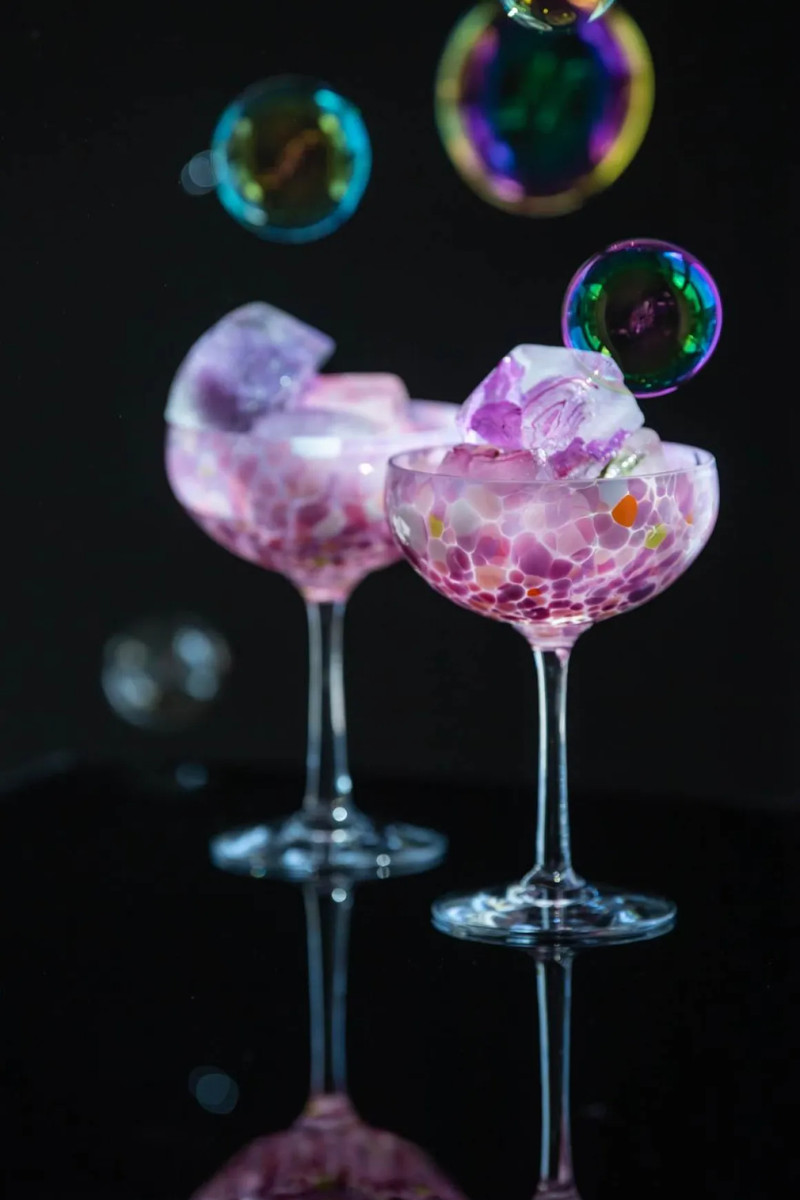 Magnor - Swirl Champagneglass, rosa