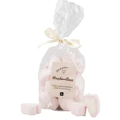 Marshmallowhjerter i pose