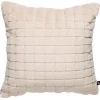 Putetrekk Faux fur ruter 48x48cm