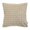 Putetrekk Faux fur ruter 48x48cm