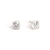 Øredobber, Cubic Zirconia, 10 mm, Sølv