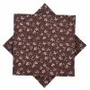 Serviett Tiny Flowers bordeaux