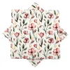 Serviett vårblomst rosa