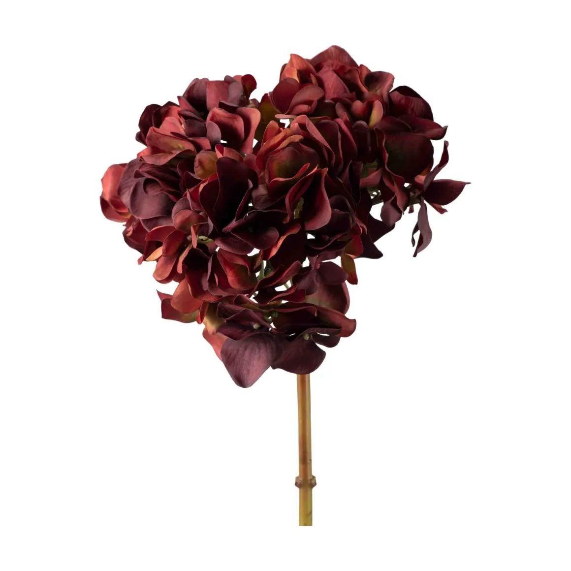 Stilkblomst Hortensia 52cm Burgunder