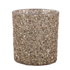 Telysholder Glitter Gull 8 cm