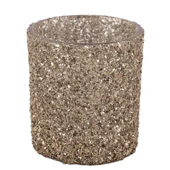 Telysholder Glitter Gull 8 cm